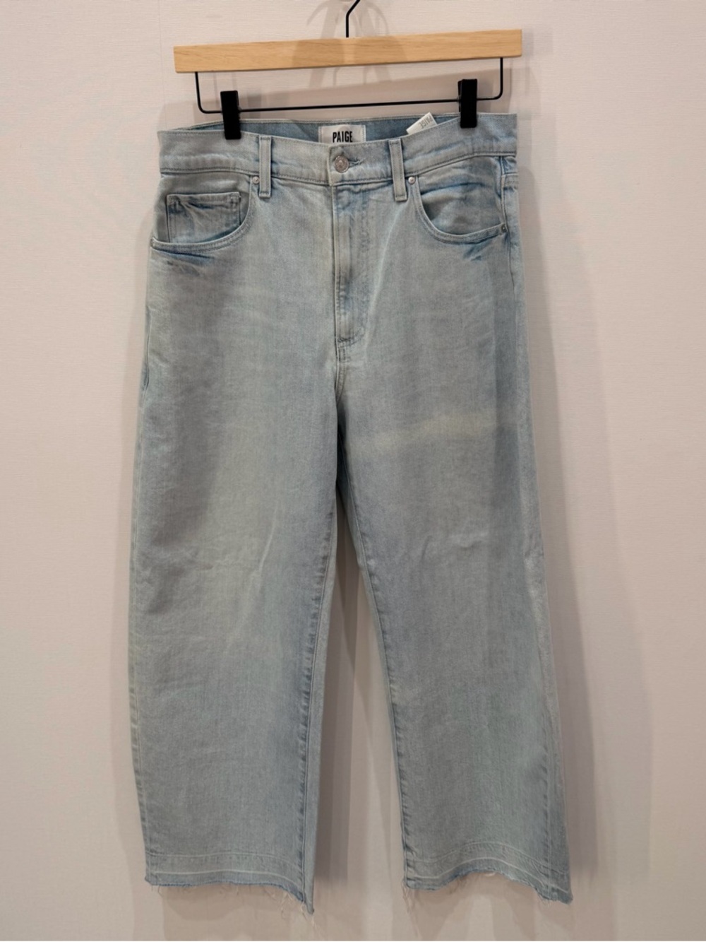 PAIGE Women’s Light Wash Straight Jeans - Light Blue